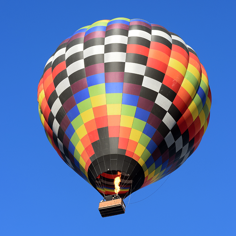 hot air balloon square photo