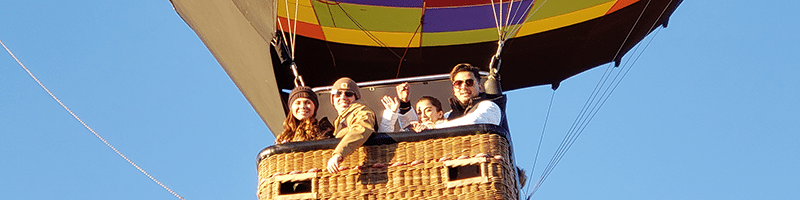 shared hot air balloon rides with rohr balloons