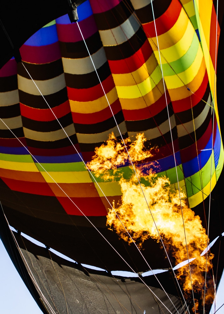 parts of a hot air balloon-the burner